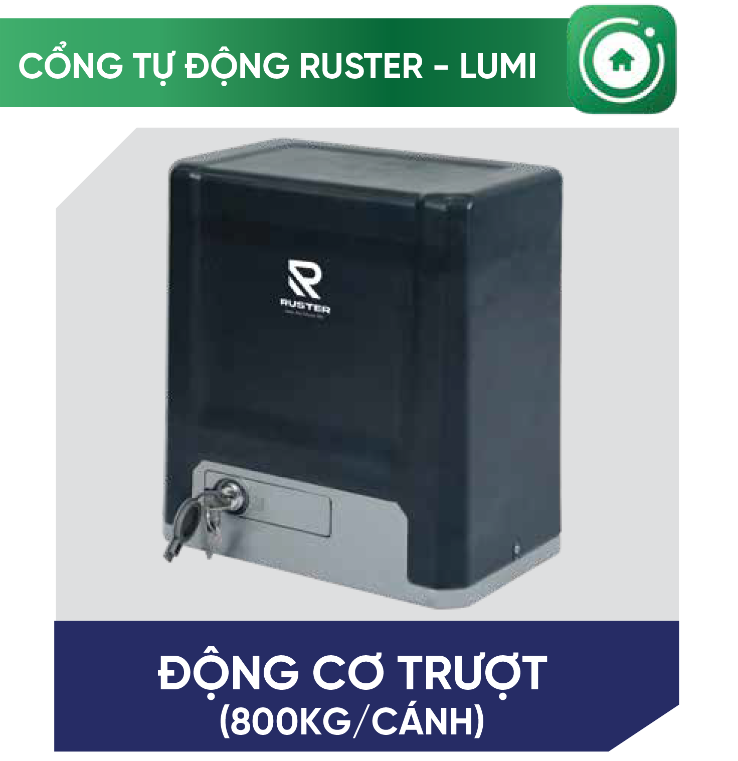 Cổng trượt Ruster -Lumi